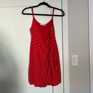 Lush Red Tie Dress
